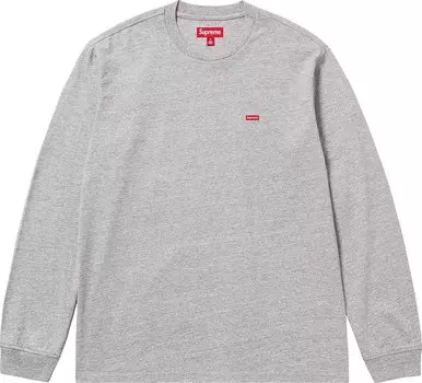 Лонгслив Supreme Small Box 'Heather Grey', серый