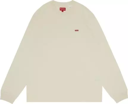 Лонгслив Supreme Small Box Long-Sleeve Tee 'Natural', кремовый
