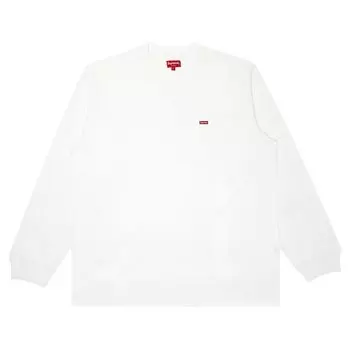 Лонгслив Supreme Small Box Long-Sleeve Tee 'White', белый