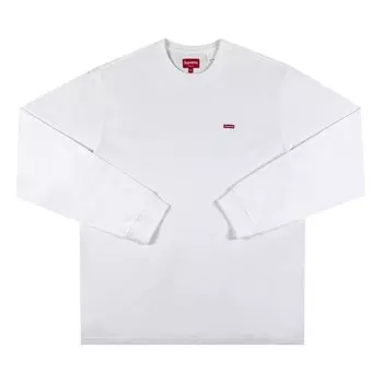 Лонгслив Supreme Small Box Long-Sleeve Tee 'White', белый