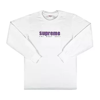 Лонгслив Supreme The Real Shit Long-Sleeve Tee 'White', белый