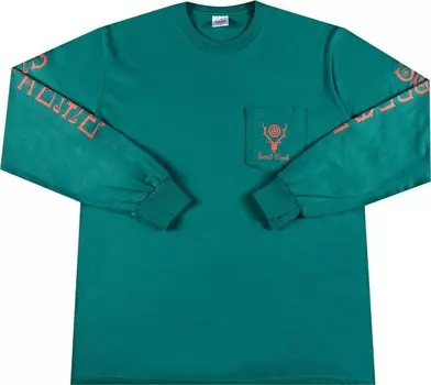 Лонгслив Supreme x SOUTH2 WEST8 Long-Sleeve Pocket Tee 'Teal', бирюзовый