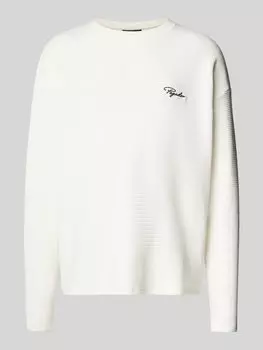 Лонгслив свободного кроя с пришитой этикеткой Pegador, кремовый