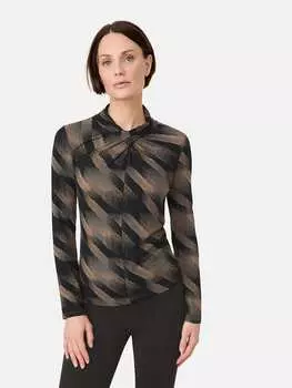 Лонгслив TAIFUN, цвет braun/schwarz