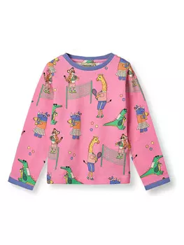 Лонгслив Tenniskamp Smfolk, цвет pink/bunt