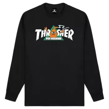 Лонгслив Thrasher Vortex, черный