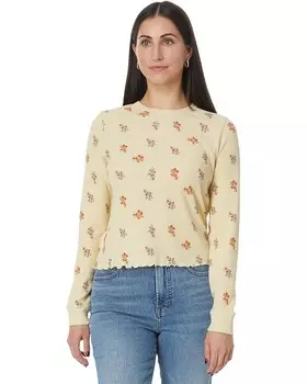 Лонгслив Toad&Co Foothill Long Sleeve Crew II, цвет Barley Floral Print