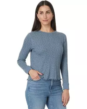 Лонгслив Toad&Co Foothill Pointelle Long Sleeve Crew II, цвет North Shore Ditsy Print