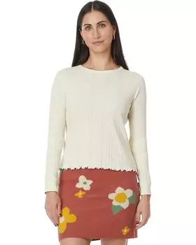 Лонгслив Toad&Co Foothill Pointelle Long Sleeve Crew II, цвет Salt