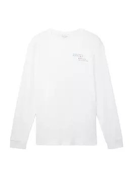 Лонгслив Tom Tailor, белый