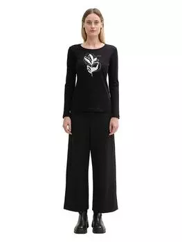 Лонгслив Tom Tailor, черный