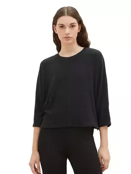 Лонгслив TOM TAILOR Denim, антрацит