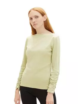 Лонгслив TOM TAILOR Denim, светло-зеленый