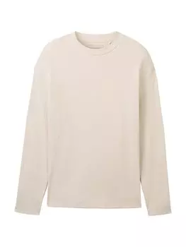 Лонгслив Tom Tailor, кремовый