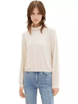 Лонгслив Tom Tailor, кремовый