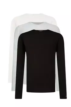 Лонгслив Tommy Hilfiger 3-pack Regular Fit, белый