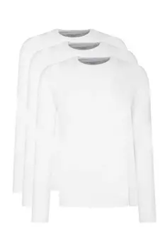 Лонгслив Tommy Hilfiger 3-pack Regular Fit, белый