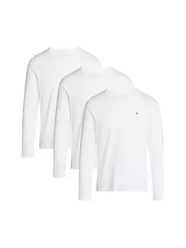 Лонгслив Tommy Hilfiger 3-pack Regular Fit, белый