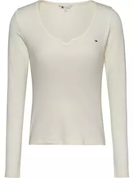 Лонгслив Tommy Hilfiger, бежевый