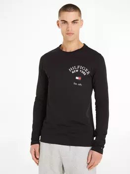 Лонгслив Tommy Hilfiger, черный