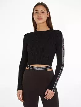 Лонгслив Tommy Hilfiger, черный