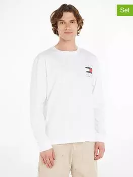 Лонгслив Tommy Hilfiger, черный/белый