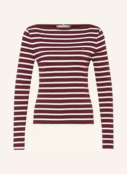 Лонгслив TOMMY HILFIGER, цвет DUNKELROT/WEISS