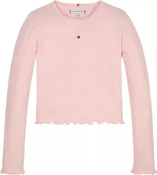 Лонгслив Tommy Hilfiger ESSENTIAL, розовый