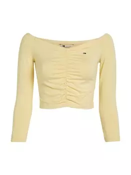 Лонгслив Tommy Hilfiger ESSENTIAL, желтый