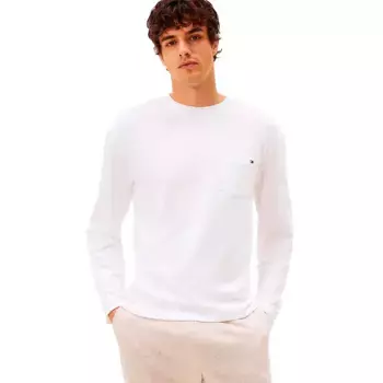 Лонгслив Tommy Hilfiger Pocket, белый