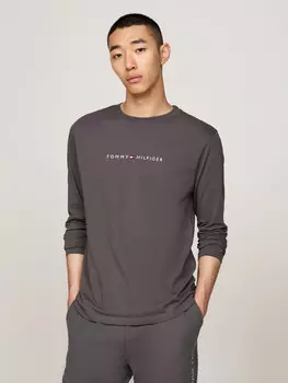 Лонгслив Tommy Hilfiger Regular Fit, серый
