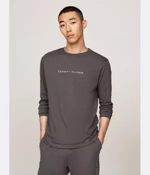 Лонгслив Tommy Hilfiger Regular Fit, серый