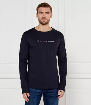 Лонгслив Tommy Hilfiger Regular Fit, темно-синий