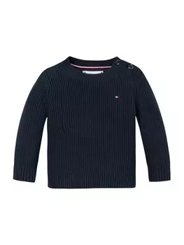Лонгслив TOMMY HILFIGER Shirt ESSENTIAL, темно-синий