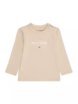 Лонгслив TOMMY HILFIGER Shirt MONOTYPE 1985, бежевый