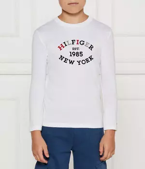 Лонгслив Tommy Hilfiger Slim Fit, белый