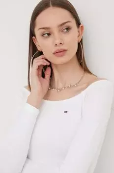 Лонгслив Tommy Jeans, белый