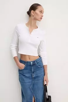 Лонгслив Tommy Jeans, белый