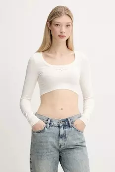 Лонгслив Tommy Jeans, бежевый