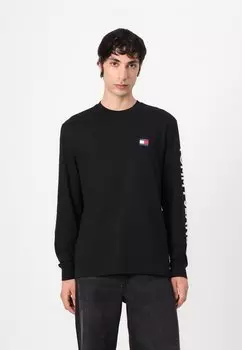 Лонгслив Tommy Jeans, черный