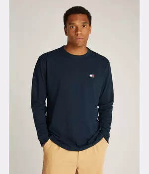 Лонгслив Tommy Jeans Regular Fit, синий