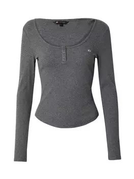 Лонгслив Tommy Jeans Shirt, темно-серый