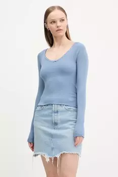 Лонгслив Tommy Jeans, синий