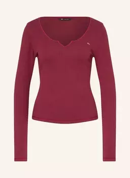Лонгслив TOMMY JEANS, темно-красный