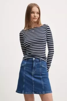 Лонгслив Tommy Jeans, темно-синий