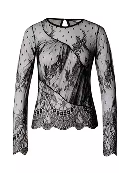 Лонгслив Topshop EYELASH, черный