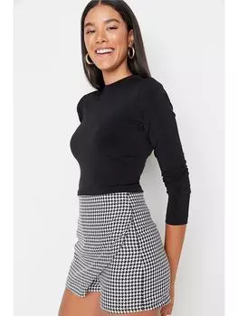 Лонгслив trendyol, черный