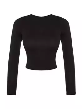 Лонгслив Trendyol Shirt, черный