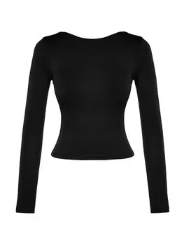 Лонгслив Trendyol Shirt, черный