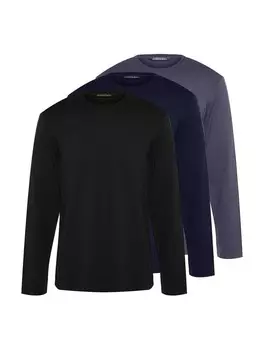 Лонгслив Trendyol Shirt, цвет marine blue/anthracite/black